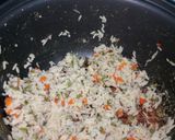 A picture of step 5 of Coconut Vegetable Rice.
