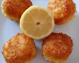 A picture of step 4 of Angel hair pasta coated fish balls.