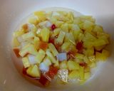 A picture of step 3 of Cathedral Window Jello Sago Drink.