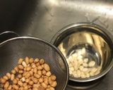 A picture of step 2 of Peanut Milk and Paneer.