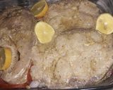 صورة لخطوة 2 من وصفة سمك🐋🐋 فالفرن مع أرز سهل 🤤🤤🤤