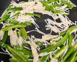 青椒金針菇炒雞絲的食譜步驟4照片