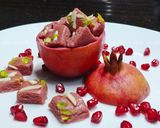 डाळिंबाची बर्फी (dalimba barfi recipe in marathi) रेसिपी स्टेप 3 फोटो 