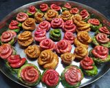 A picture of step 7 of Sweet Rose Mathri.