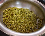 A picture of step 1 of Whole green moong dal soup.