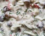 Gambar langkah 7 resipi Bakwan Dumpling Cendawan Goreng.