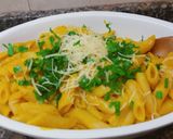 Foto del paso 10 de la receta: Fideos con crema de zapallo