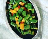 अचारी भिंडी (achari bhindi recipe in Hindi) रेसिपी चरण 2 फोटो
