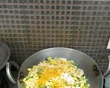 A picture of step 4 of Pao bhaji with all vegetables.