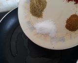 A picture of step 1 of Dum aloo.