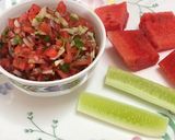 A picture of step 7 of Watermelon Salad.