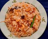 A picture of step 7 of Chana Dal Pulav.