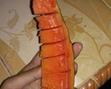 Foto langkah ke 1 dari resep MPASI 6 BULAN PUREE BUAH (BUAH NAGA+PEPAYA).