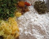 A picture of step 1 of Masala bhakri.