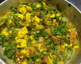 हरे प्याज़ की भुर्जी (Green onion bhurji recipe in Hindi) रेसिपी चरण 5 फोटो