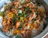 A picture of step 6 of Sindhi biryani.