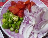 A picture of step 1 of Turai ki sabzi.