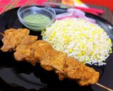 A picture of step 4 of Achari chicken kabab.