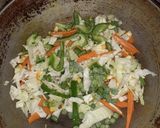A picture of step 2 of One pot meal, mixed vegetable rice.