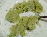 A picture of step 4 of Lauki ka raita.