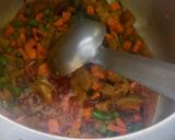 A picture of step 4 of Moong daal vegetable khichdi.