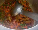 A picture of step 4 of Moong daal vegetable khichdi.