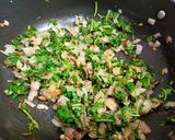 A picture of step 2 of Methi paneer mini parata.