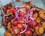 Une image de l'étape 3 de Salade de Gnocchis Crispy et Burratina.