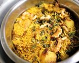 A picture of step 6 of Prawn Pulao.
