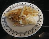 A picture of step 7 of Chicken Bacon Ranch Quesadilla.