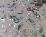 A picture of step 2 of Healthy veg chilla.