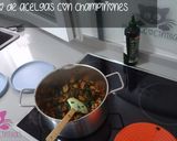 Foto del paso 8 de la receta Salteado tradicional de acelgas con champiñones al ajillo
