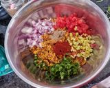 A picture of step 2 of Chana jor garam.