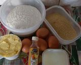 A picture of step 1 of Rice flour and cassava flour cake #baking contest.