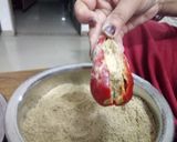 A picture of step 7 of Stuffed red chilli pickle.