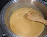 A picture of step 6 of Ghee Mysore pak.
