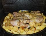 Foto del paso 5 de la receta: Pollo al horno con papas