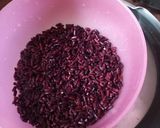 A picture of step 1 of Chettinad black rice dessert.