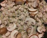 Foto langkah ke 4 dari resep Chicken Mushroom Pizza.