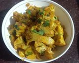 A picture of step 3 of Aloo Gobhi.