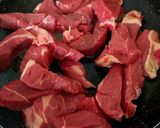 A picture of step 1 of My Braising Steak in Onion Gravy with Mashed Potato & Peas 😍.