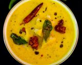 A picture of step 7 of Taro root mor kuzhambu.