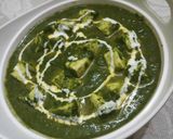A picture of step 11 of Palak Paneer.
