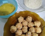 Foto langkah ke 3 dari resep Bola bola nasi katsu MPASI 1+.