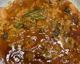 A picture of step 1 of Masoor keema pulao.