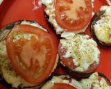A picture of step 8 of My Pizza style stuffed portobello mushrooms.
