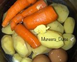 A picture of step 1 of Potato X Macaroni Salad.