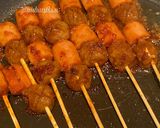 Foto langkah ke 4 dari resep [5] Bakso & sosis bakar khas malang | bakar pakai teflon🍢.