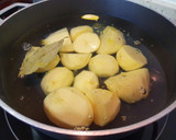 Foto del paso 2 de la receta: Patatas al horno con bacon y guisantes