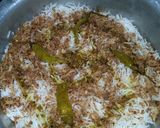 A picture of step 15 of Shahi white biryani.